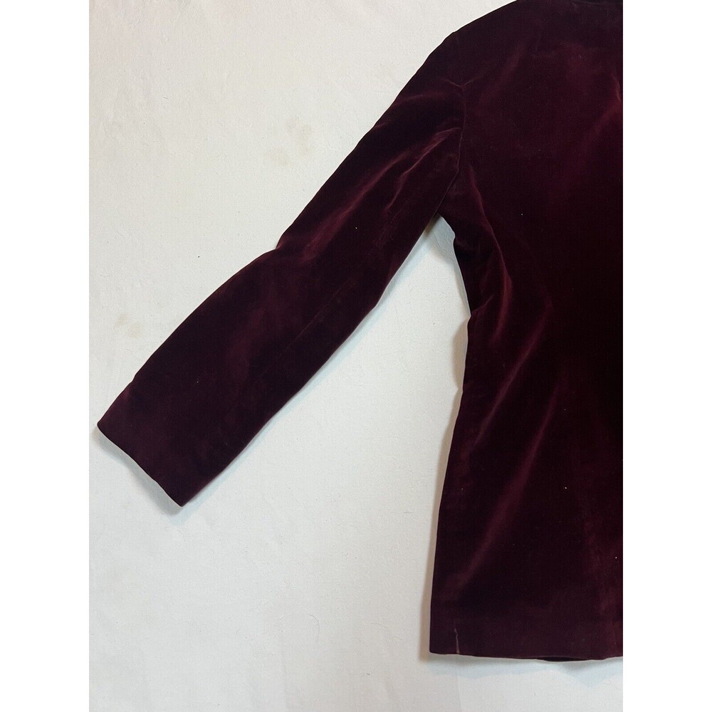 Lord & Taylor Velvet Blazer Saks Fifth Ave Vintage 50s | Red | Size Small - Picture 16 of 16